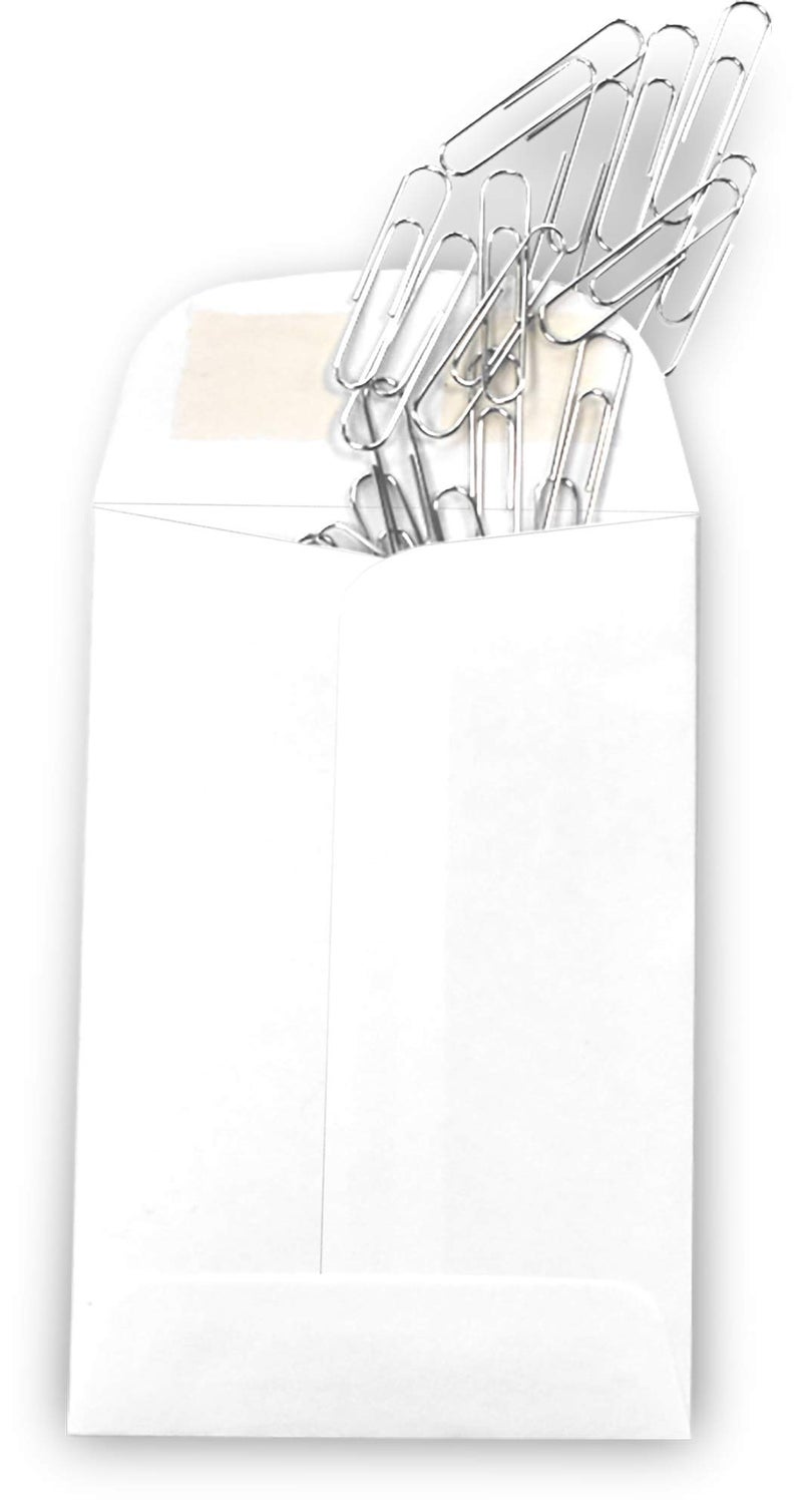 GUARDIAN 500 Guardian #4 Paper Coin Envelopes - Blank Small Envelopes for Coins, Receipts, Stamps, Small Parts Storage, & More â€“ 3" x 4-1/2" Cash Envelopes â€“ Gummed Flap Gift Card Holder Envelopes - Image 3